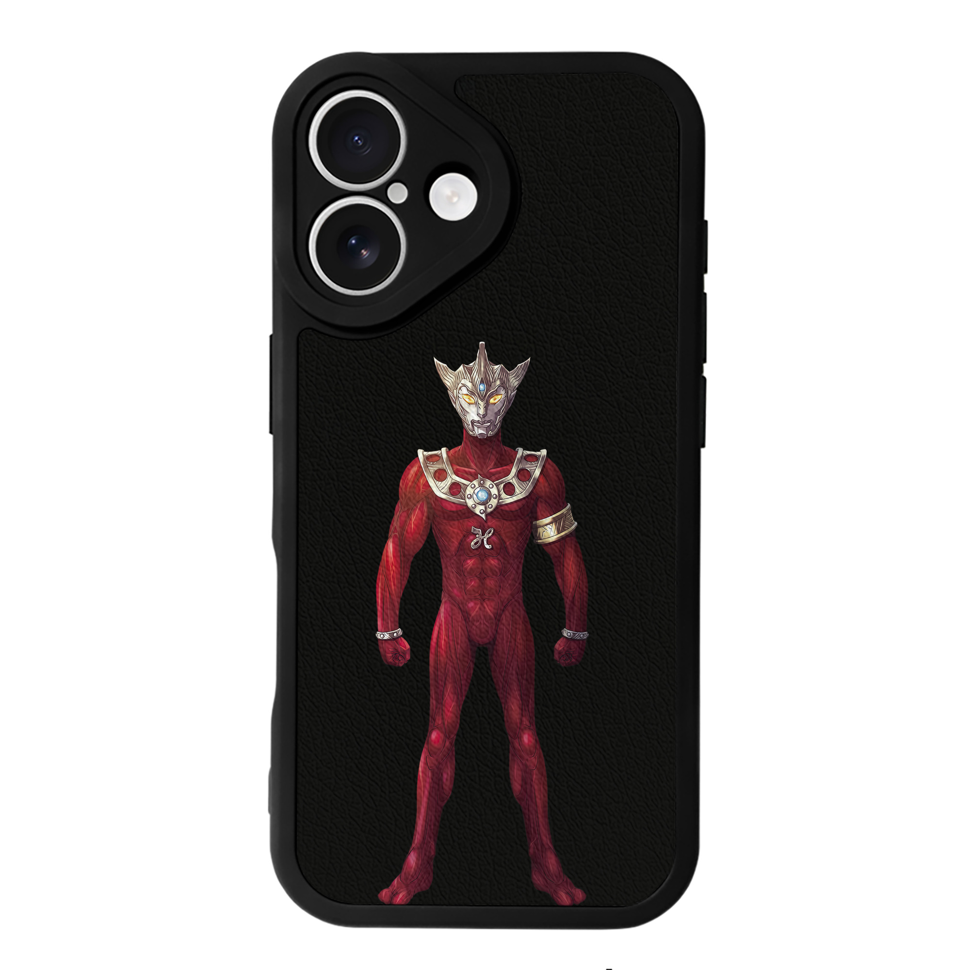 （画像用） ウルトラマン Ultraman 【iPhone 16シリーズ対応】シリコンスマホケース（レザー調） 材質：シリコン